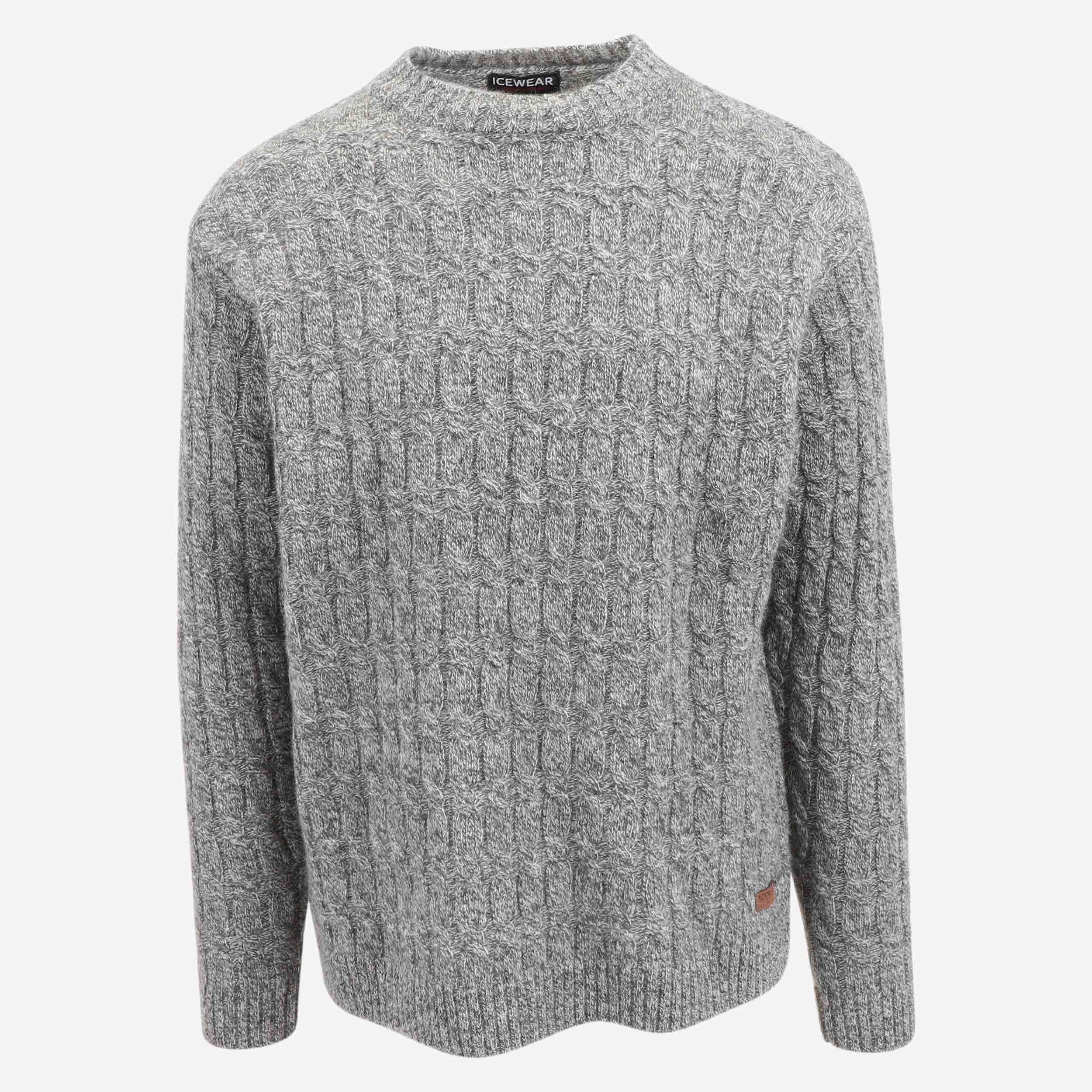 Hraunfjall cable knit wool sweater